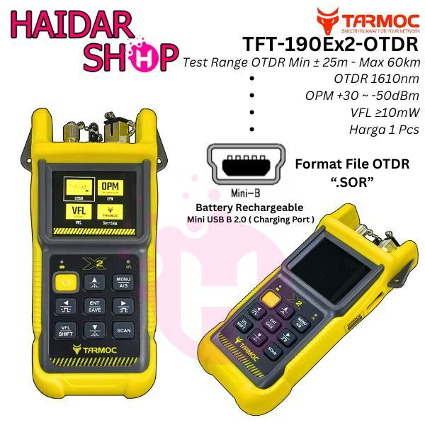 Tarmoc TFT-190E-OTDR | OTDR 1550nm ,OPM,VFL