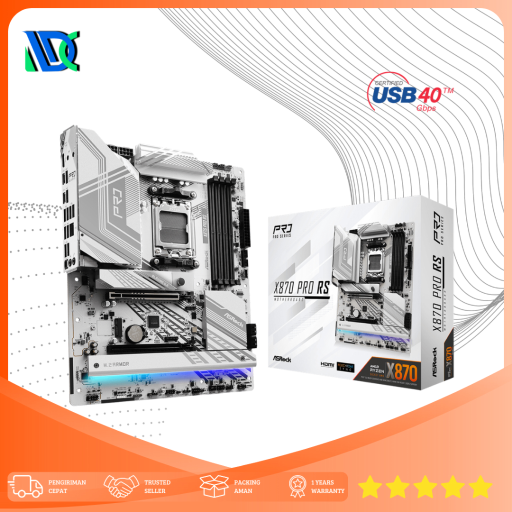 ASRock X870 Pro RS | Motherboard AM5, AMD X870, DDR5, USB3.2 Type-C, SATA3