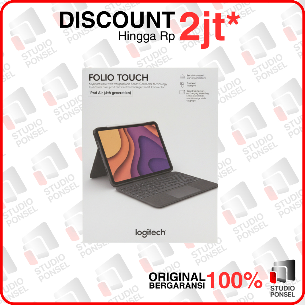 Logitech Folio Touch For Apple iPad Air 11-inch (M2 & M3), iPad Air (4th & 5th gen)