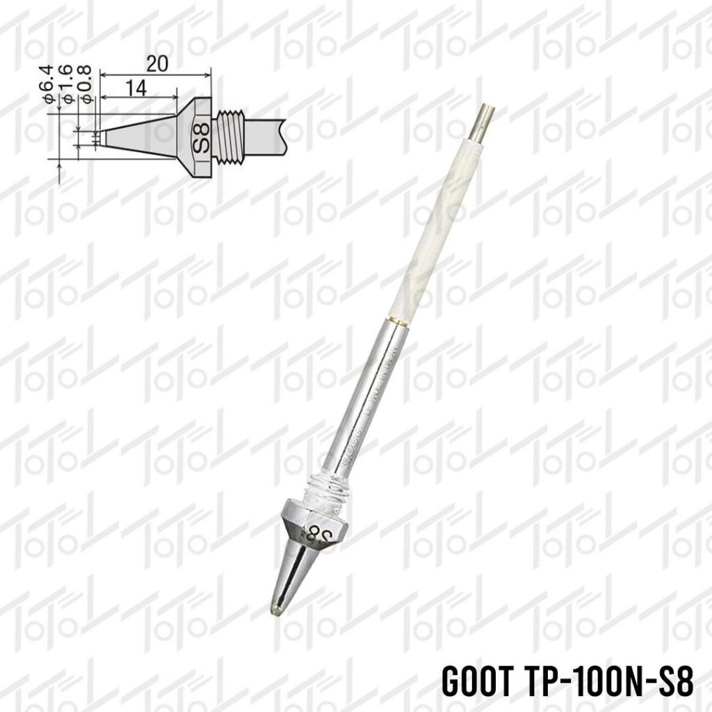 Goot TP-100N-S8 Desoldering Tip TP100 / TP-100AS / TP-200 / TP-200AS