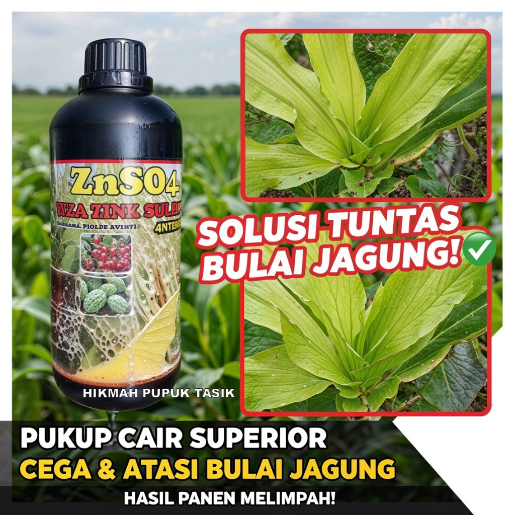znso pupuk tanaman jagung, pupuk seng pertanian, atasi bulai jagung cepat, nutrisi mikro tanaman, pu