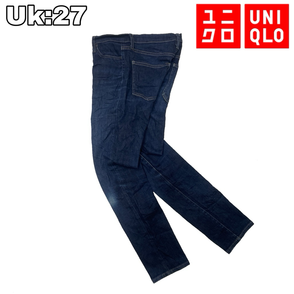 CG32 Celana Panjang Denim Chinos Skinny Uniqlo 27 Long Pants Strech Levis Casual Navy Original Jeans
