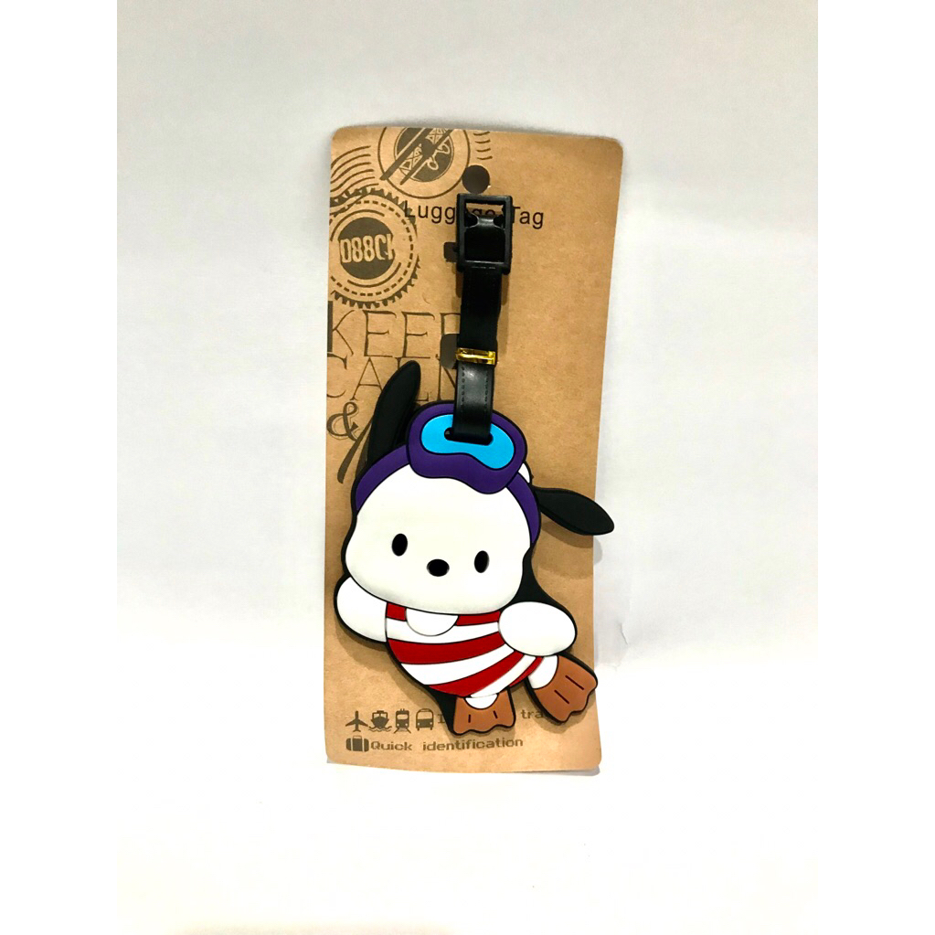 luggage tag/gantungan koper atau tas Sanrio Pochacco