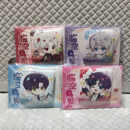 Official Time Limited Merch Love and Deepspace Q Series Can Badge (5,5cm) Xavier Zayne Rafayel