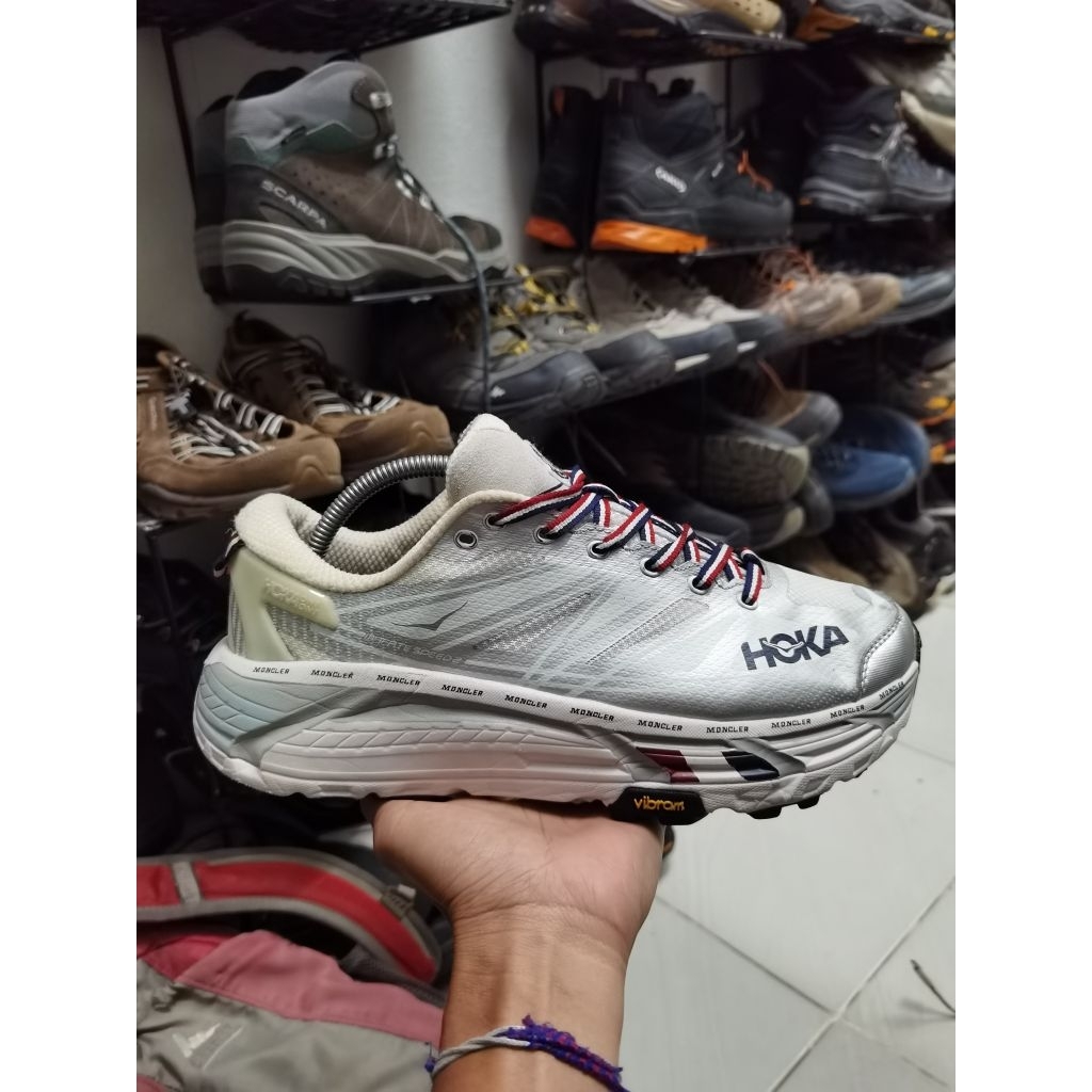 Moncler X Hoka Mafate Speed 2 Size 44 Sepatu Hiking Gunung Trail Run