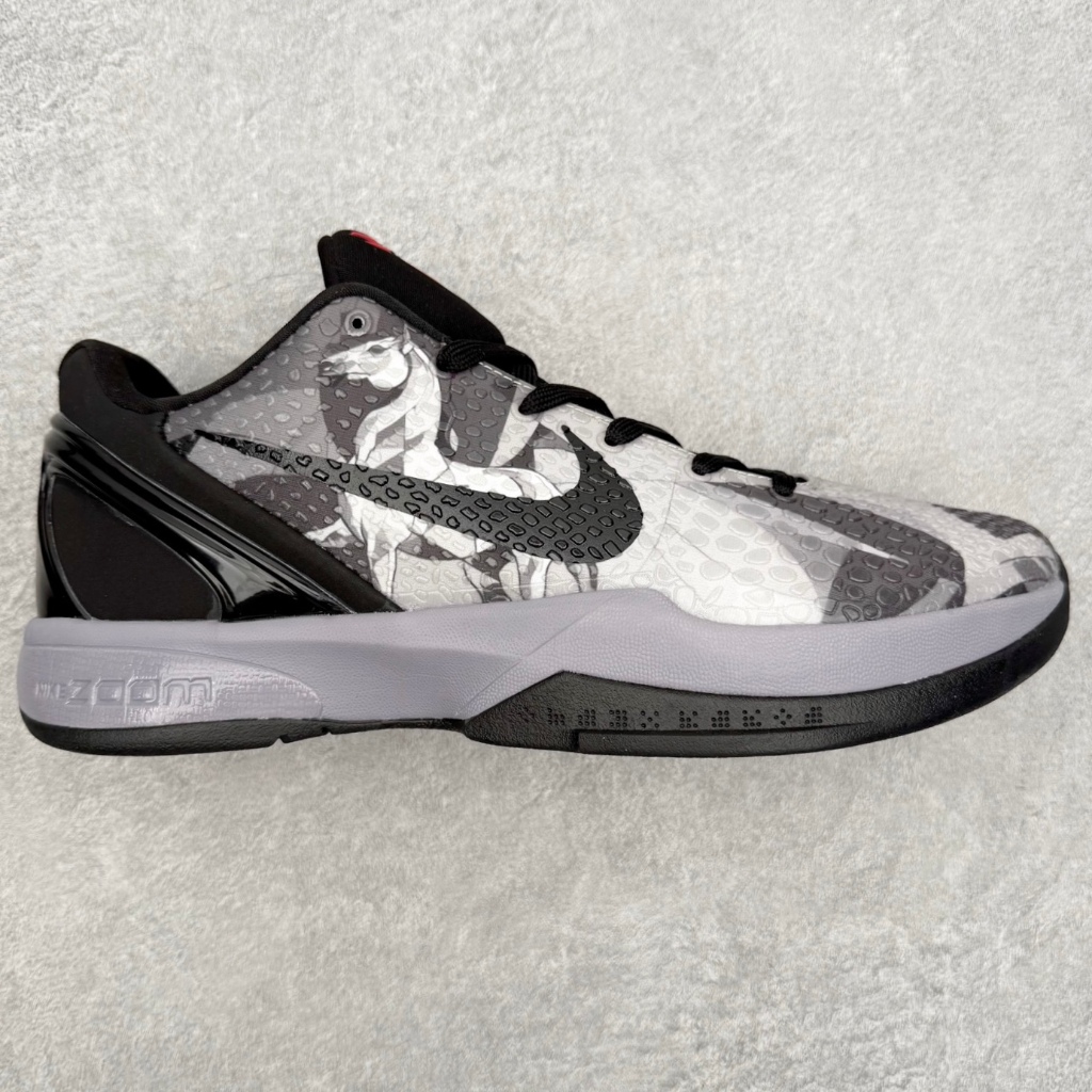 Sepatu Basket NK Kobe 5 Protro Putih Teal Merah Kuda Pria Wanita Premium Anti Slip