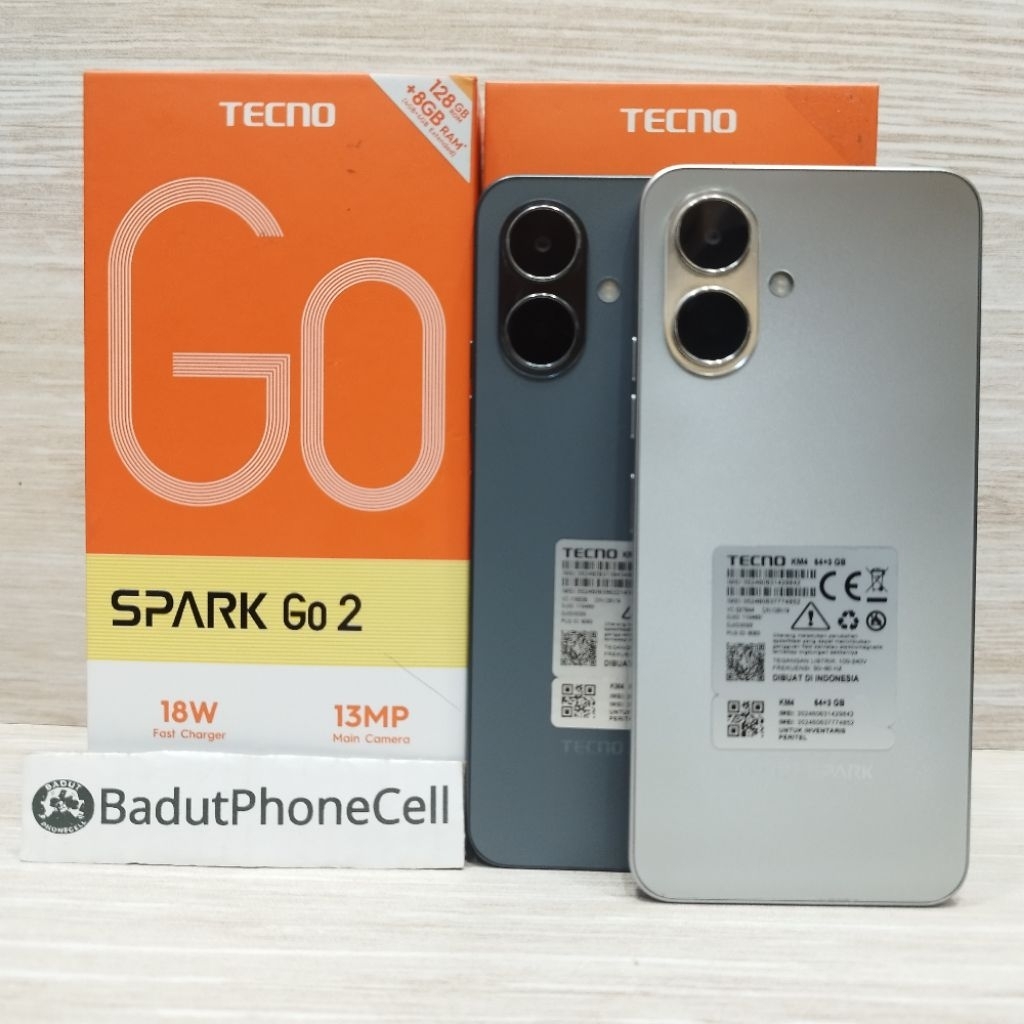 TECNO SPARK GO 2 4/128GB 4/64GB 3/64GB HANDPHONE SECOND BEKAS FULLSET