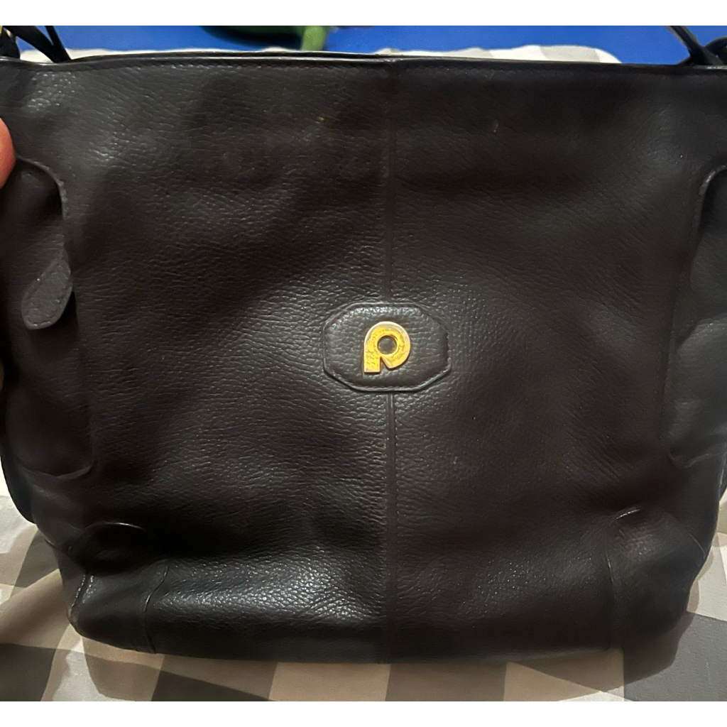 Preloved Papilon shoulder Bag warna Hitam size besar elegan