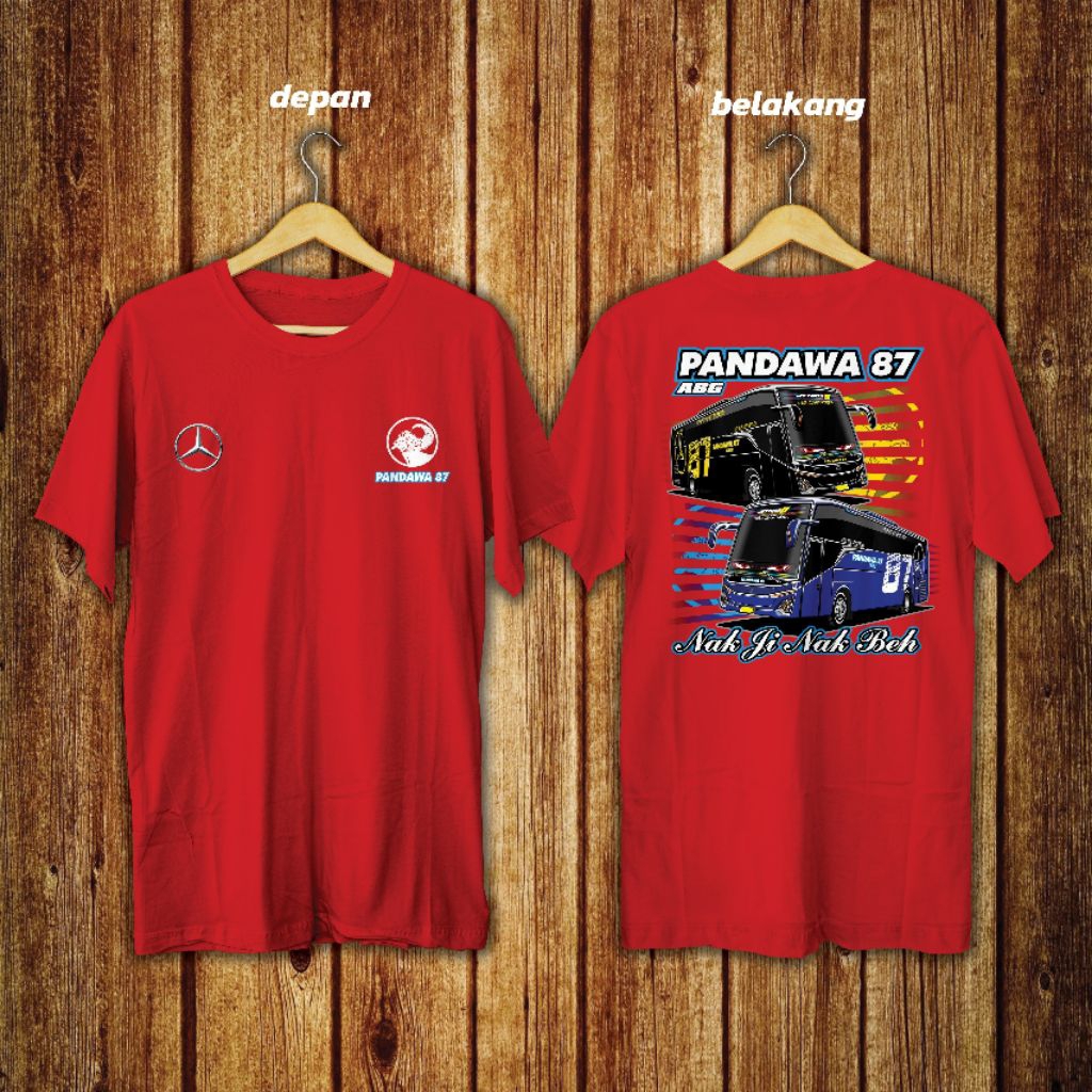 kaos bus Pandawa 87 combed 24s soft