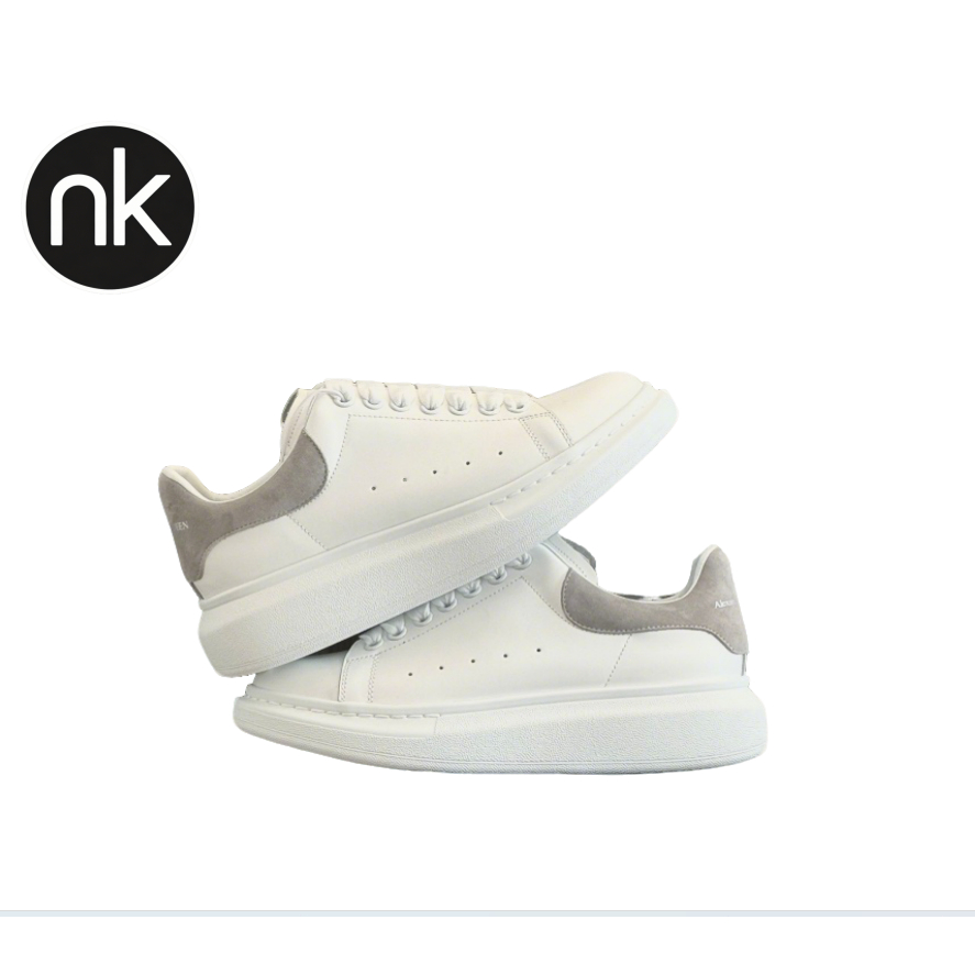 Sepatu Alexander McQueen Couple Desain Lebar Sol Tebal Tinggi Nyaman Fashion Trendy Unisex Pria Wani