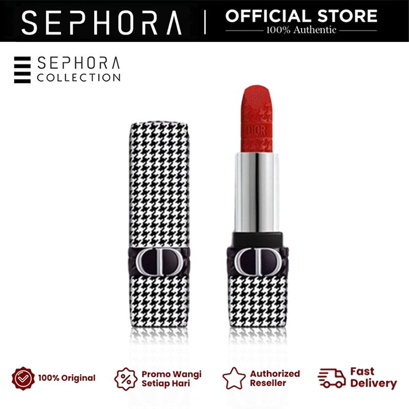 Rouge Dior-New Look Limited Edition Houndstooth Matte Lipstick/Lipstik Dior Matte/Lipstik Lip Gloss 