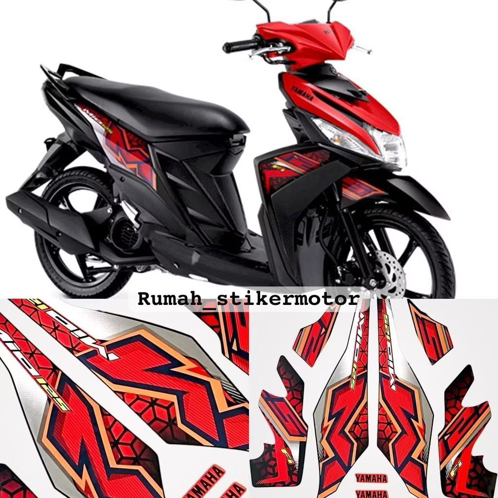 Striping Stiker Polet Sepeda Motor List yamaha Mio m3 125 mio125 2023 2024 Fullset