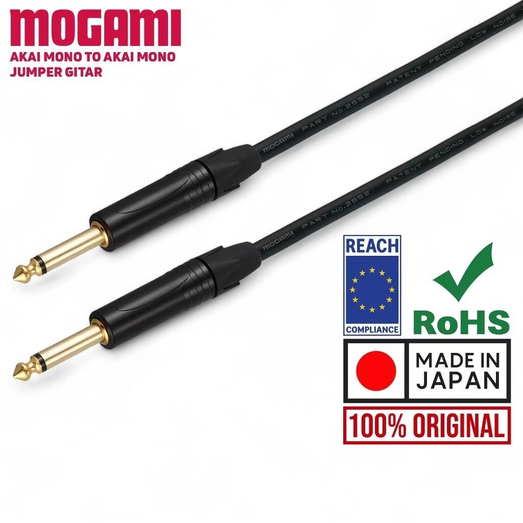 Mogami Original | Kabel Instrument Gitar Mogami - (MOGAMI, GP, AKAI TS - AKAI TS)