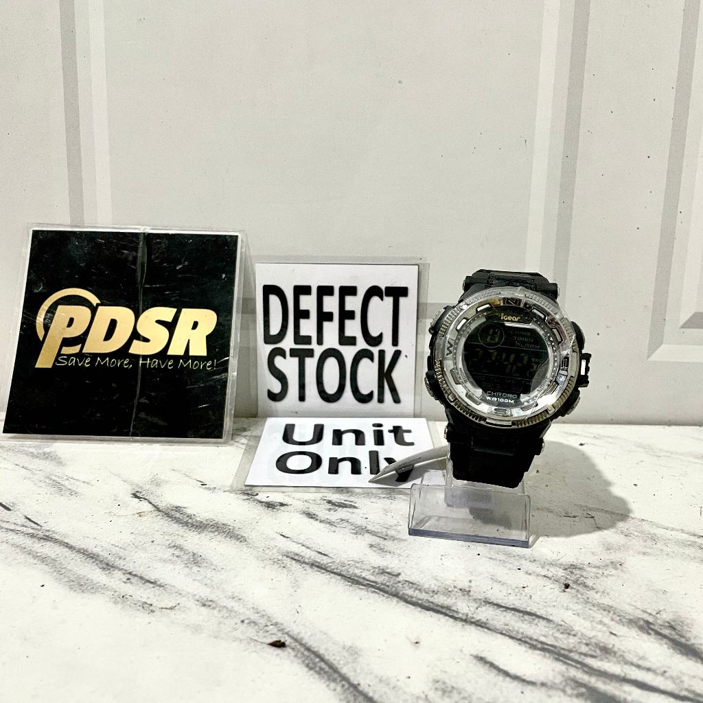 JAM TANGAN IGEAR BLK I21-1918 UNIT ONLY ORIGINAL RESMI (DEFECT)