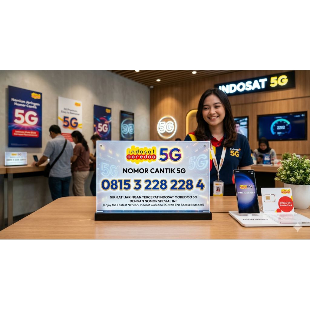 Indosat Nomor cantik 5G kuota 3Gb