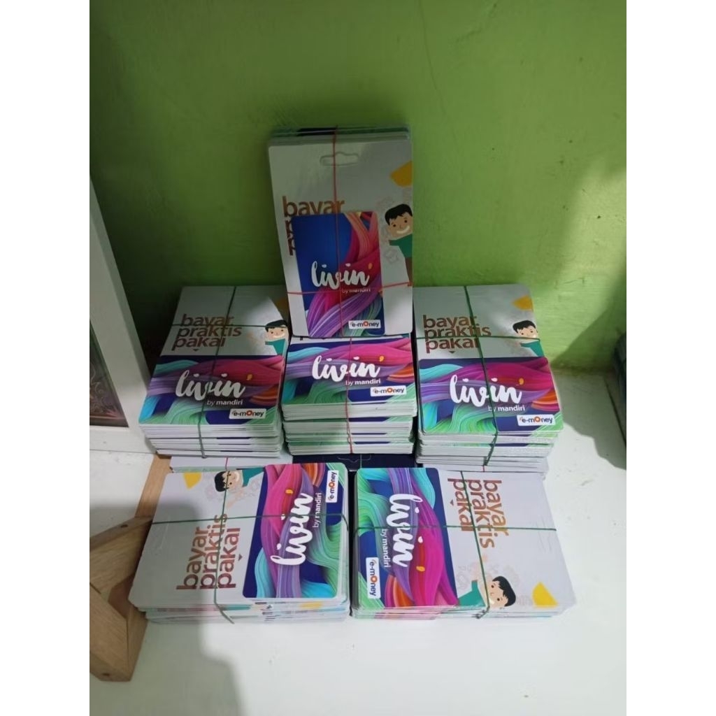 E-Money Mandiri Support Nfc Original Motif Acak Termurah/ Kartu Mandiri/ E-money Mandiri/ E-Money Ca
