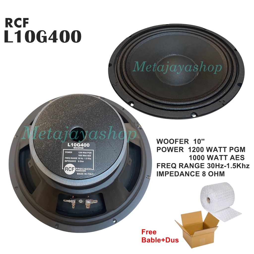 Speaker Komponen rcf L10G400 10 inch Mid&Low