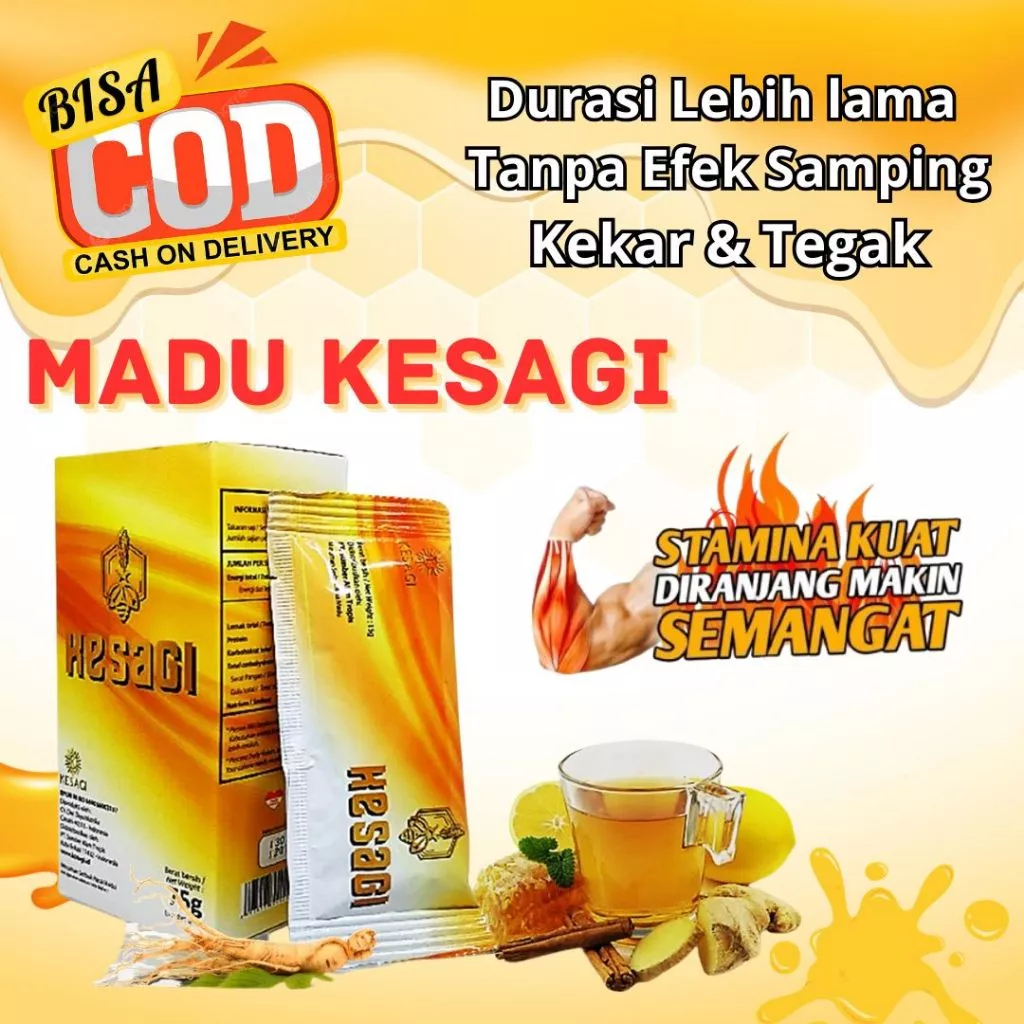 1 Box Madu Herbal Kesagi 5 Sachet - Minuman serbuk Madu Kesagi Halal BPOM