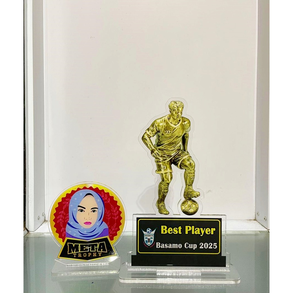 PLAKAT AKRILIK UNTUK ACARA  SEPAK BOLA FUTSAL MODEL BEST PLAYER