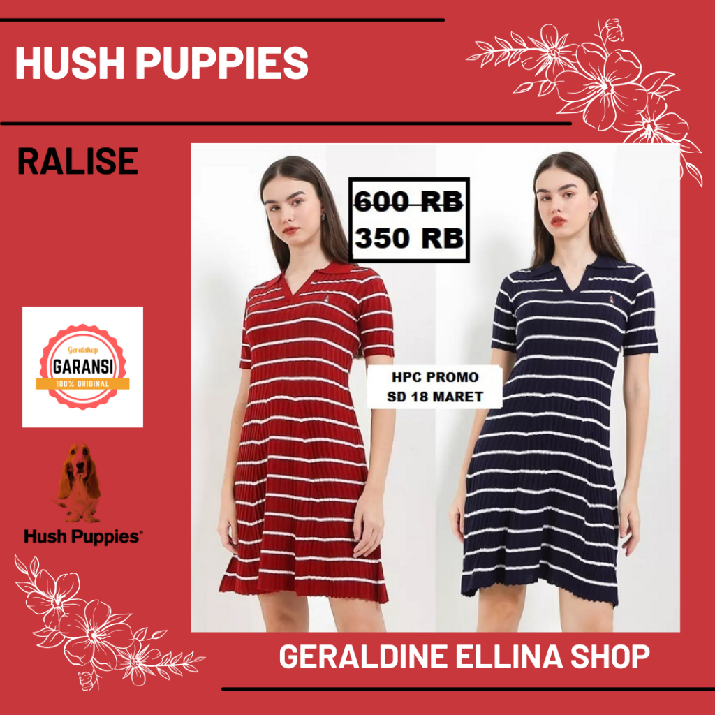 BAJU HUSH PUPPIES RALISE SERIES WOMEN DRESS ORIGINAL