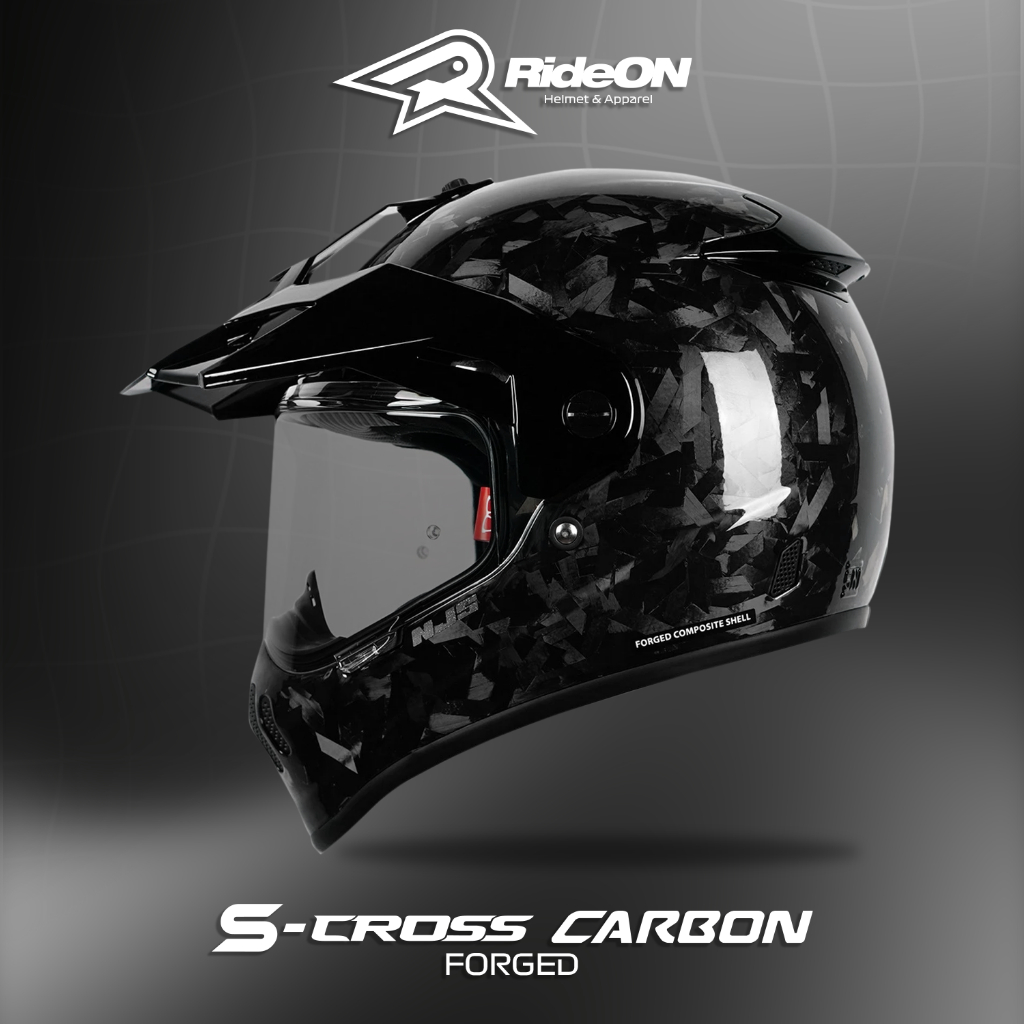NJS S-CROSS CARBON FORGED - Helm adventure touringHelm FullFace | NJS Scross | Scross | Scross Carbo