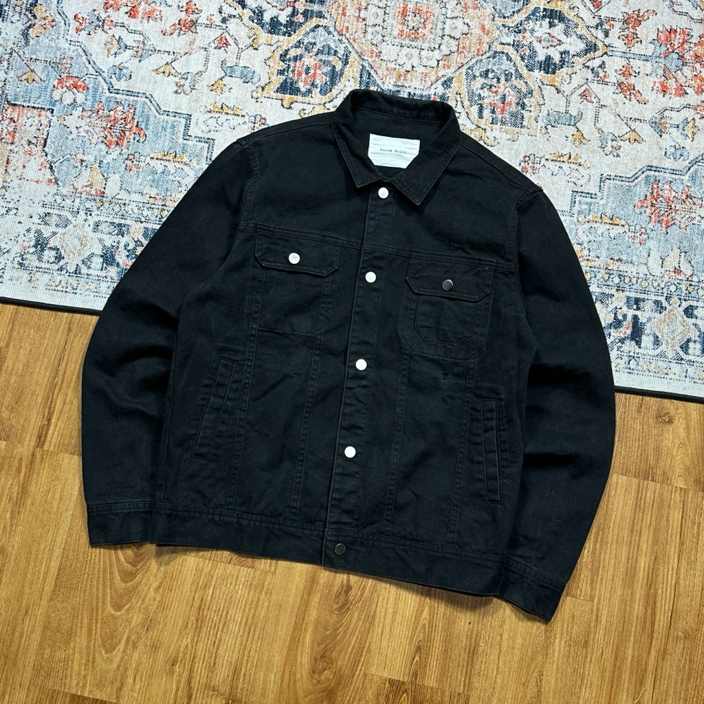DENIM HOLIC BLACK TRUCKER JEANS SECOND