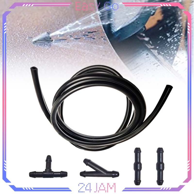 1set Selang Nozzle Wiper Mobil 2 Meter Selang Air Wiper Mobil Universal Sambungan Selang Wiper Mobil
