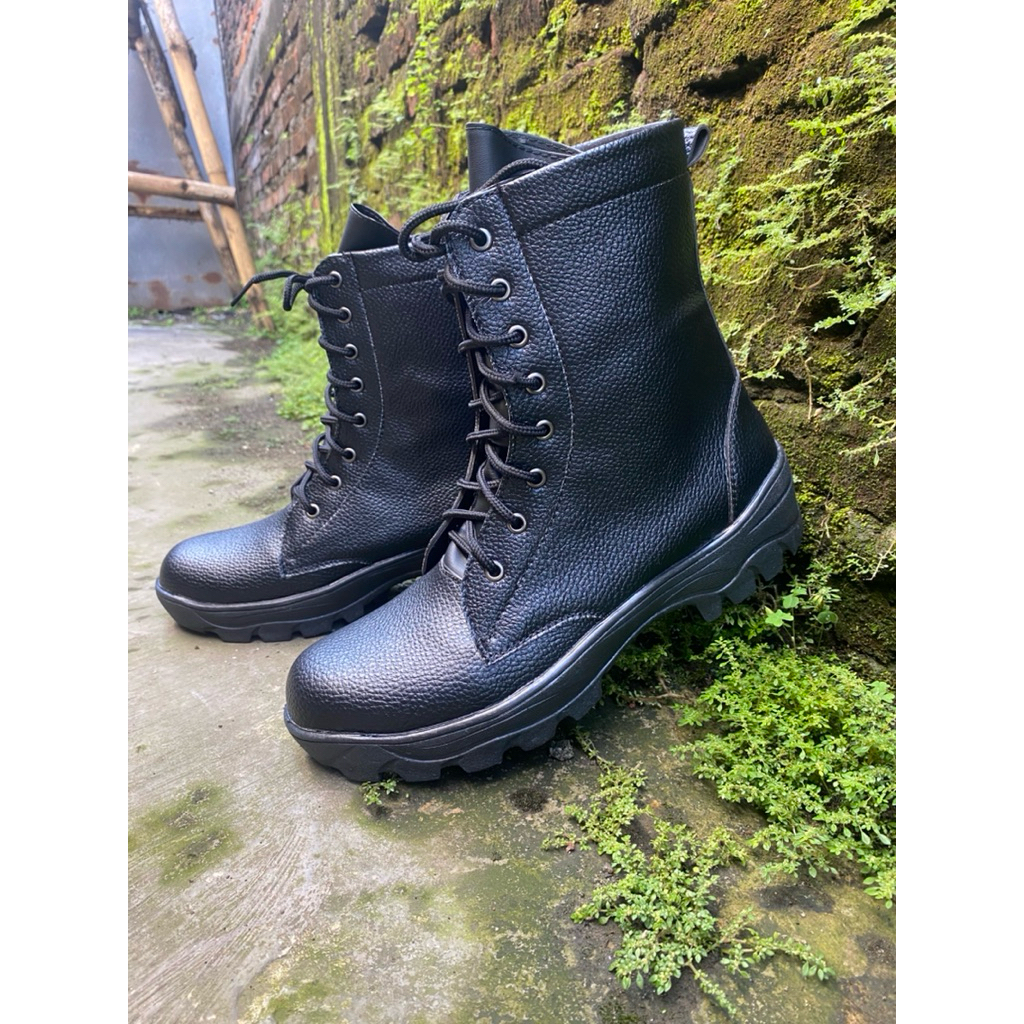 SEPATU PDL JATAH TNI POLRI SCURITY KULIT JERUK TERBARU TERMURAH