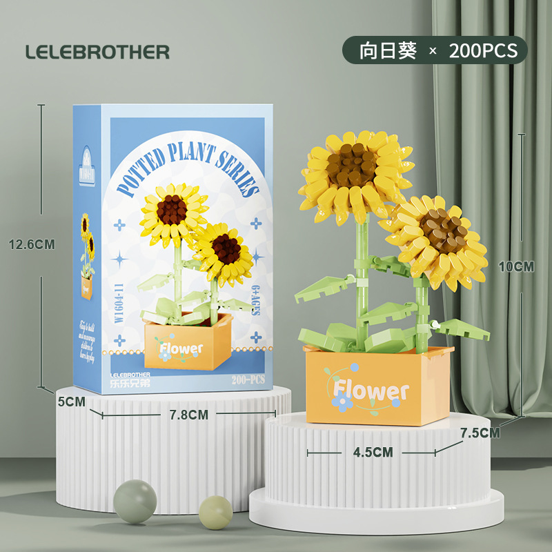 LEGO BUNGA LEGI BRICKS BUNGA FLOWER FRIDAY MINI FLOWER BOUQUET BLOCKS – POTTED & ROSE SERIES