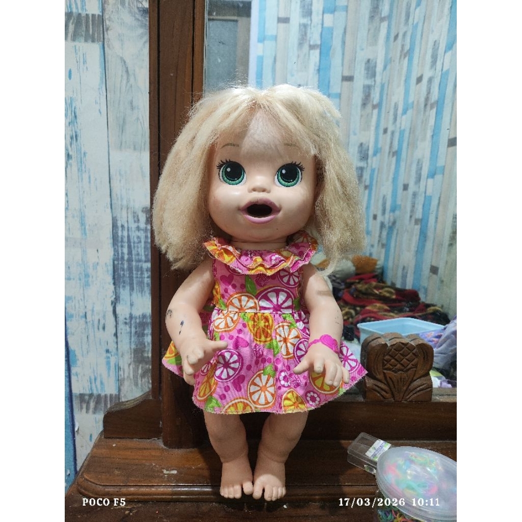 Baby alive sara bisa makan minum