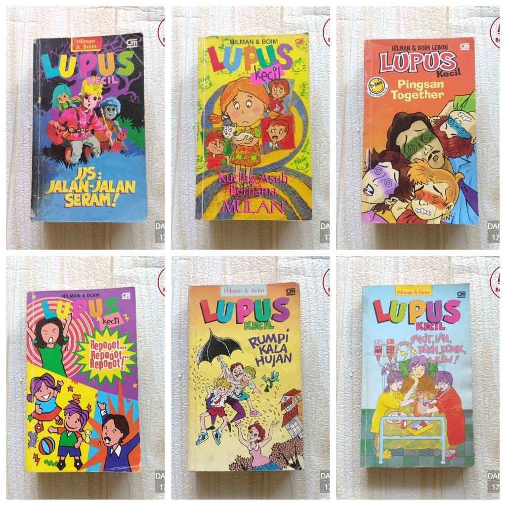 Lupus Kecil by Hilman & Boim (Pilih Judul) - Novel Bekas Preloved