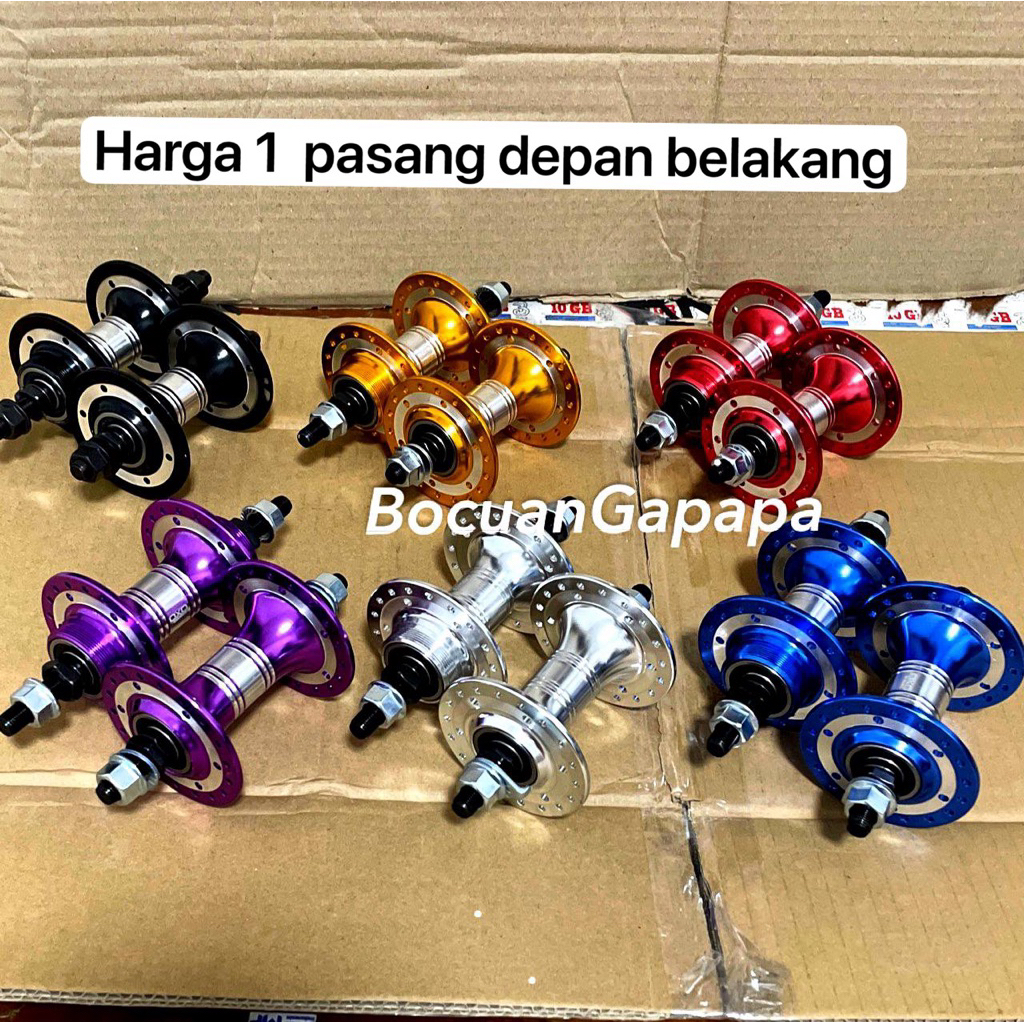 Tromol Hub Freehub Bearing Single Speed untuk Sepeda BMX Rim Brake 36H Depan Belakang