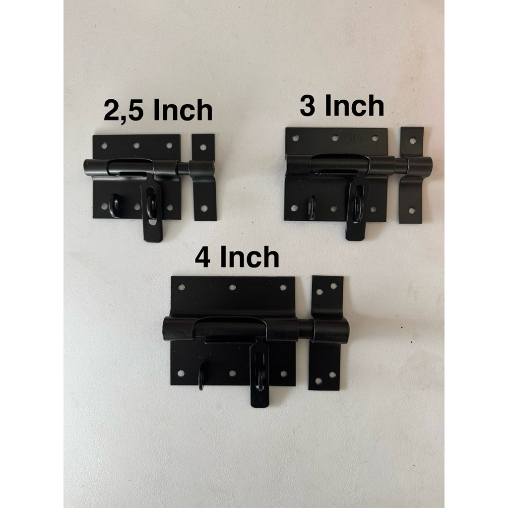 GTK EURO HITAM / GRENDEL TEMPAT KUNCI GEMBOK