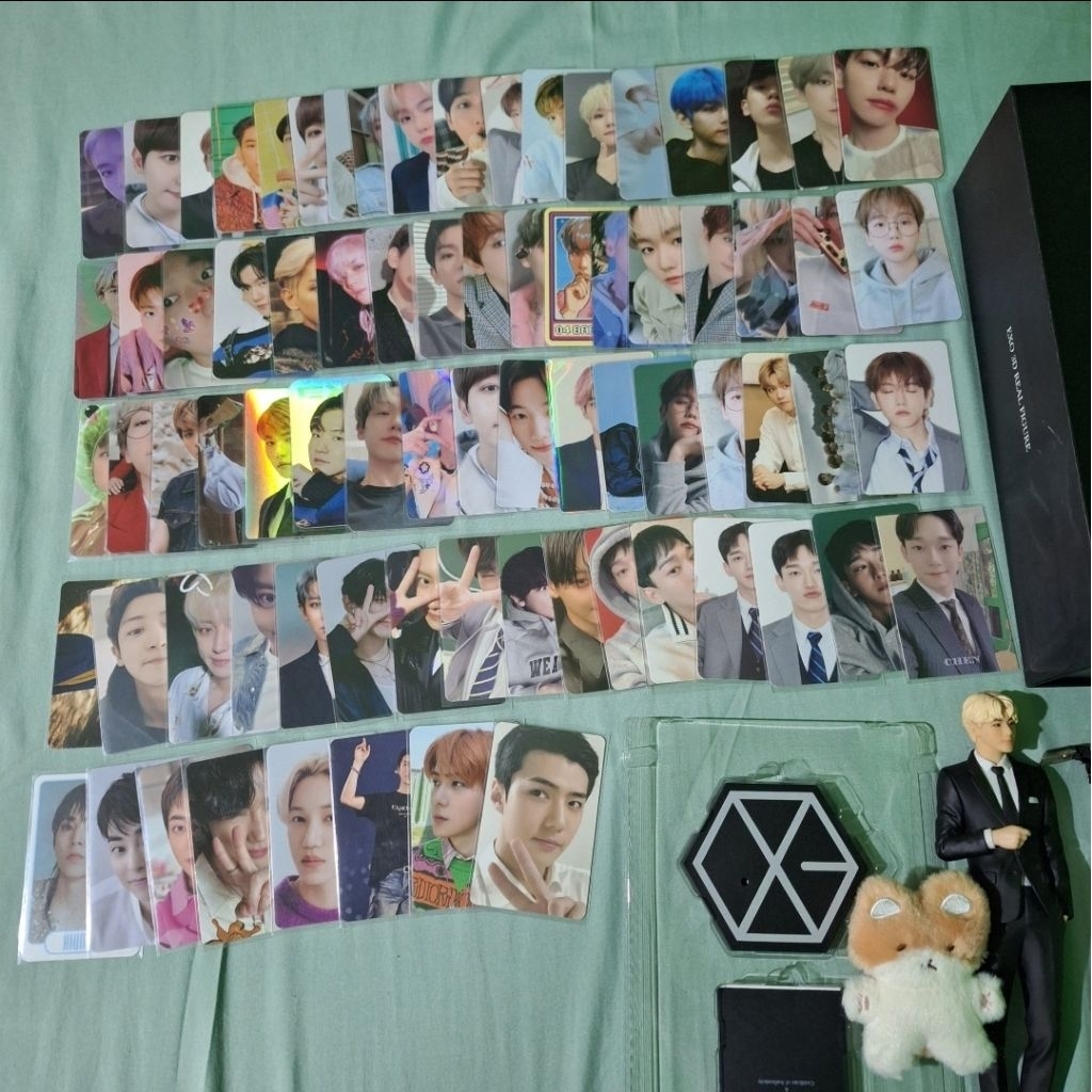 exo official photocard baekhyun chanyeol chen sehun teolaegi figure 3D