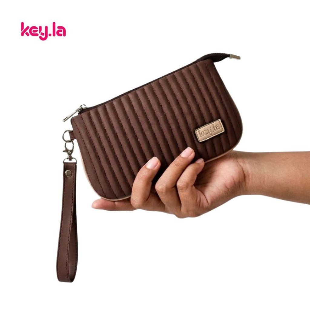 KEY.LA | EVE DOMPET WANITA BORDIR CANTIK Dompet Panjang Lucu Esthetic Muat HP| Uang Kertas | Kunci