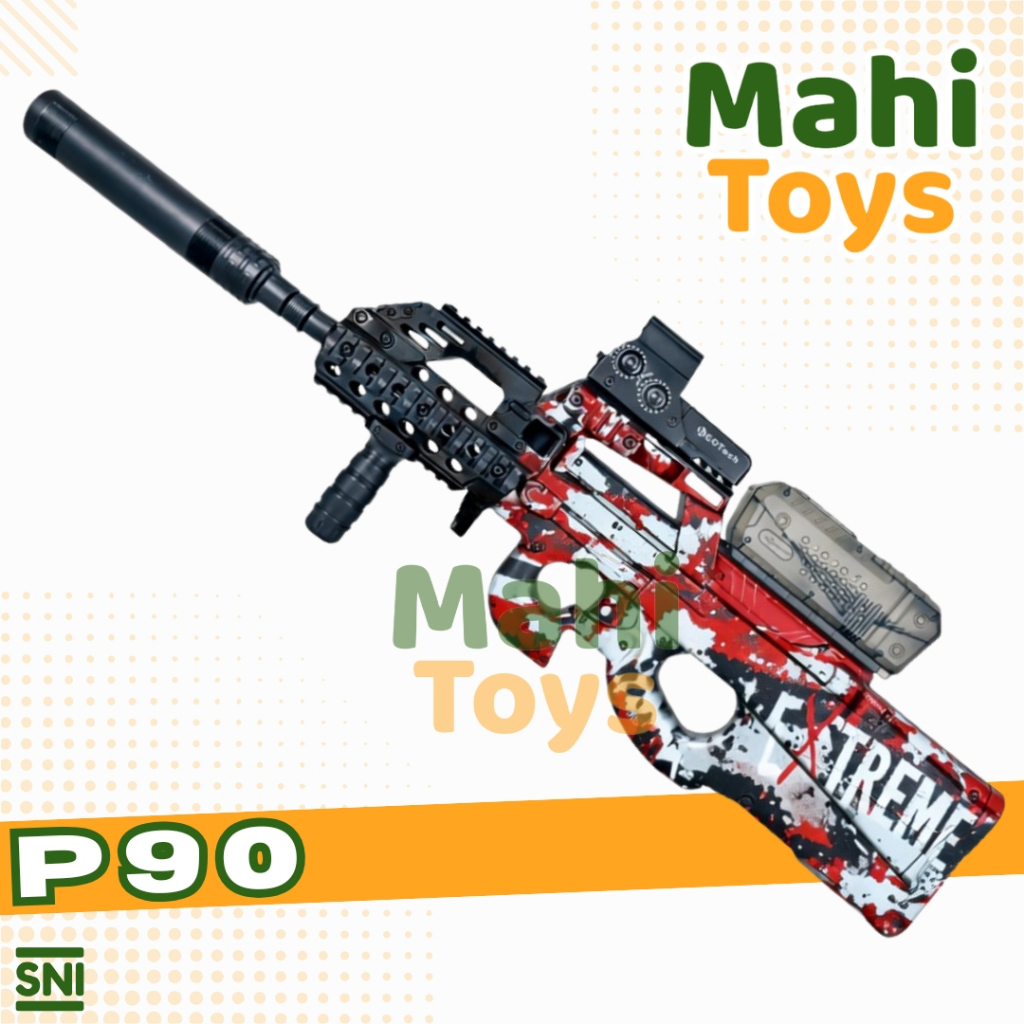 P90 Water Gel Blaster DD-911 MERAH