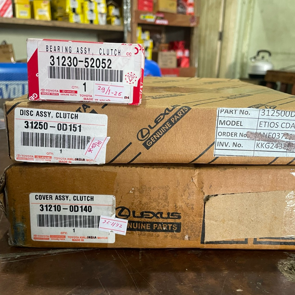 KOPLING SET TOYOTA ETIOS VALCO GENUINE PART ASLI