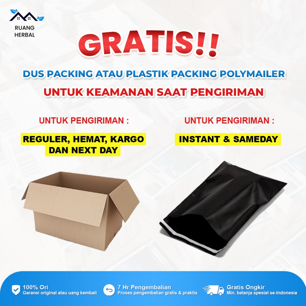 GRATIS DUS PACKING KHUSUS RUANG HERBAL  PRODUK OIL FIT KESEHATAN