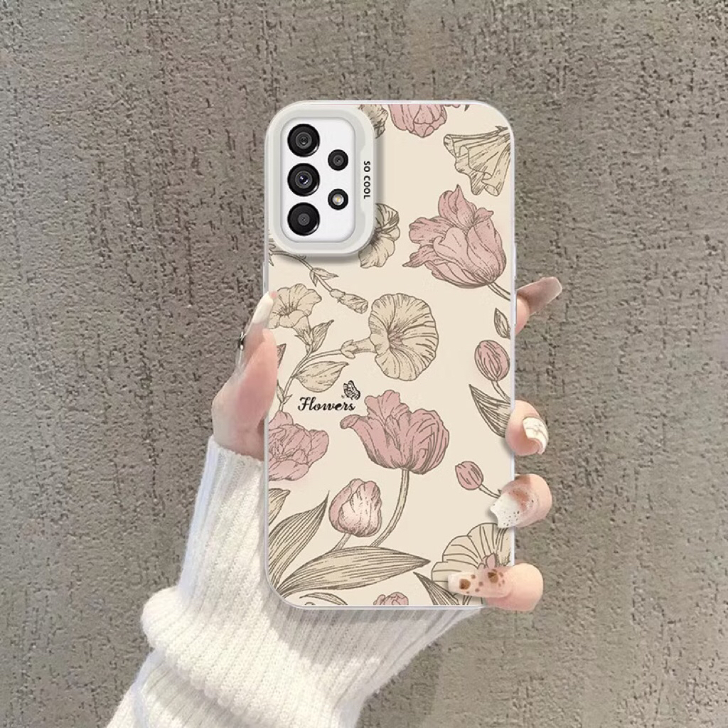 Case HP AestheticBunga Samsung A11 A12 Softcase Anti Shock Murah