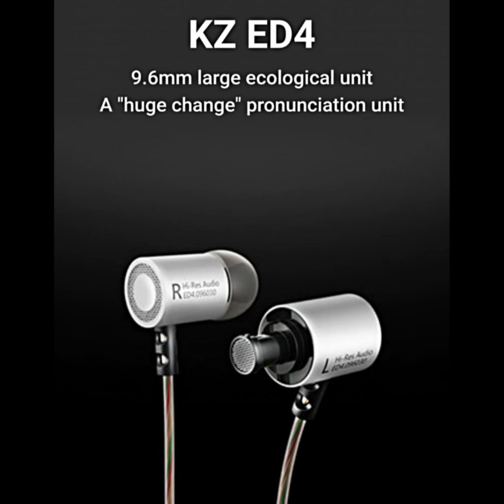 KNOWLEDGE ZENITH KZ ED4 Acoustics In-Ear Earphone Headset With Mic Warna Random