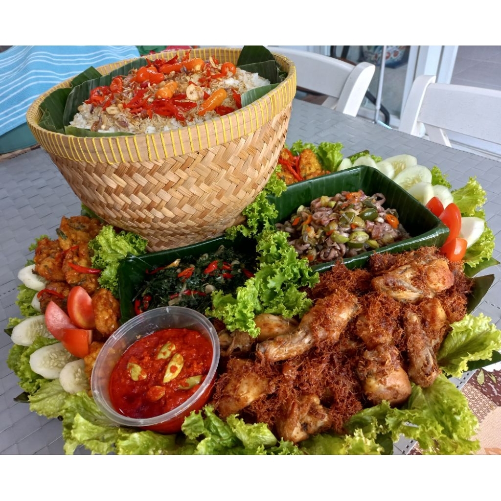 Nasi Liwet Komplit untuk 15 pack