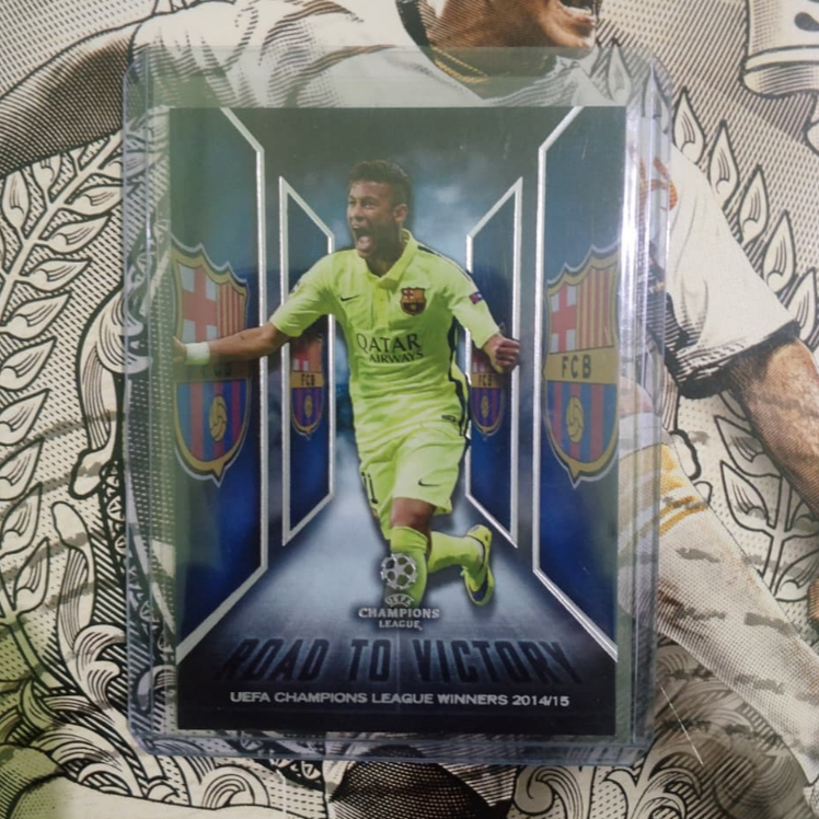 2015-16 Topps UCL Showcase Road To Victory NEYMAR JR FC Barcelona