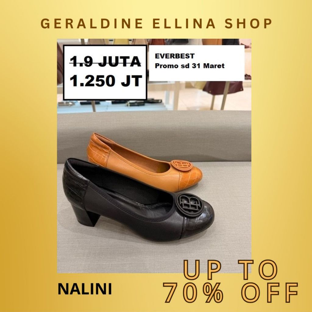 sepatu heels kerja wanita perempuan cewek cewek EVERBEST SALE 100% ORIGINAL seri NALINI