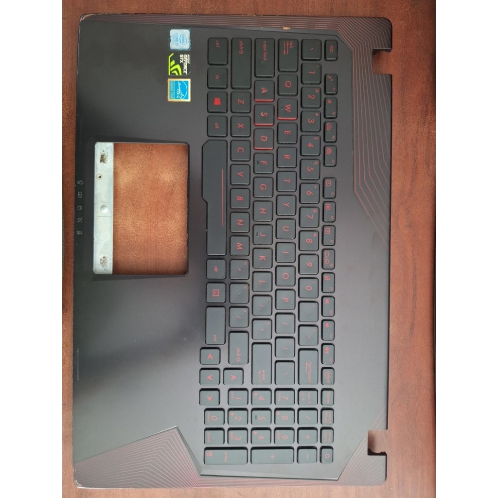Palmrest minus + keyboard eror laptop Asus ROG FX553VD secound copotan
