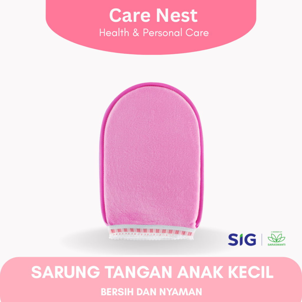 Teddy Clubs Exfoliating Gloves Anak Kecil | Sarung Tangan Mandi Anak Kecil | Exfoliating Gloves | Ek
