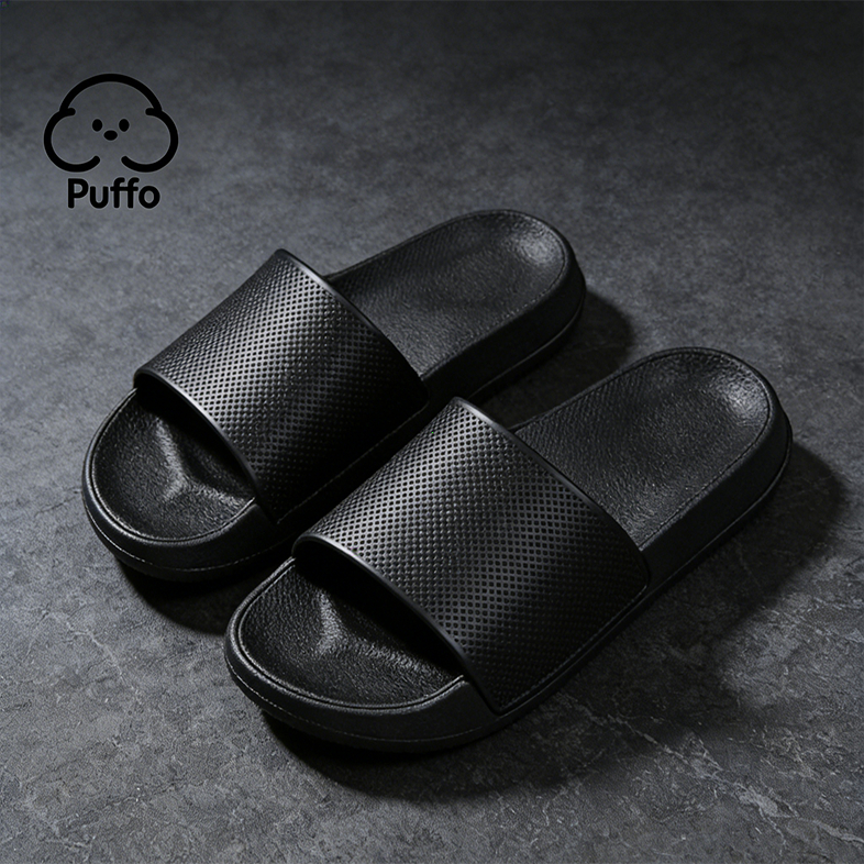Sandal Karet Pria Sandal Korea Sandal Slop Slip On EVA Anti Slip Polos Ukuran 39-43