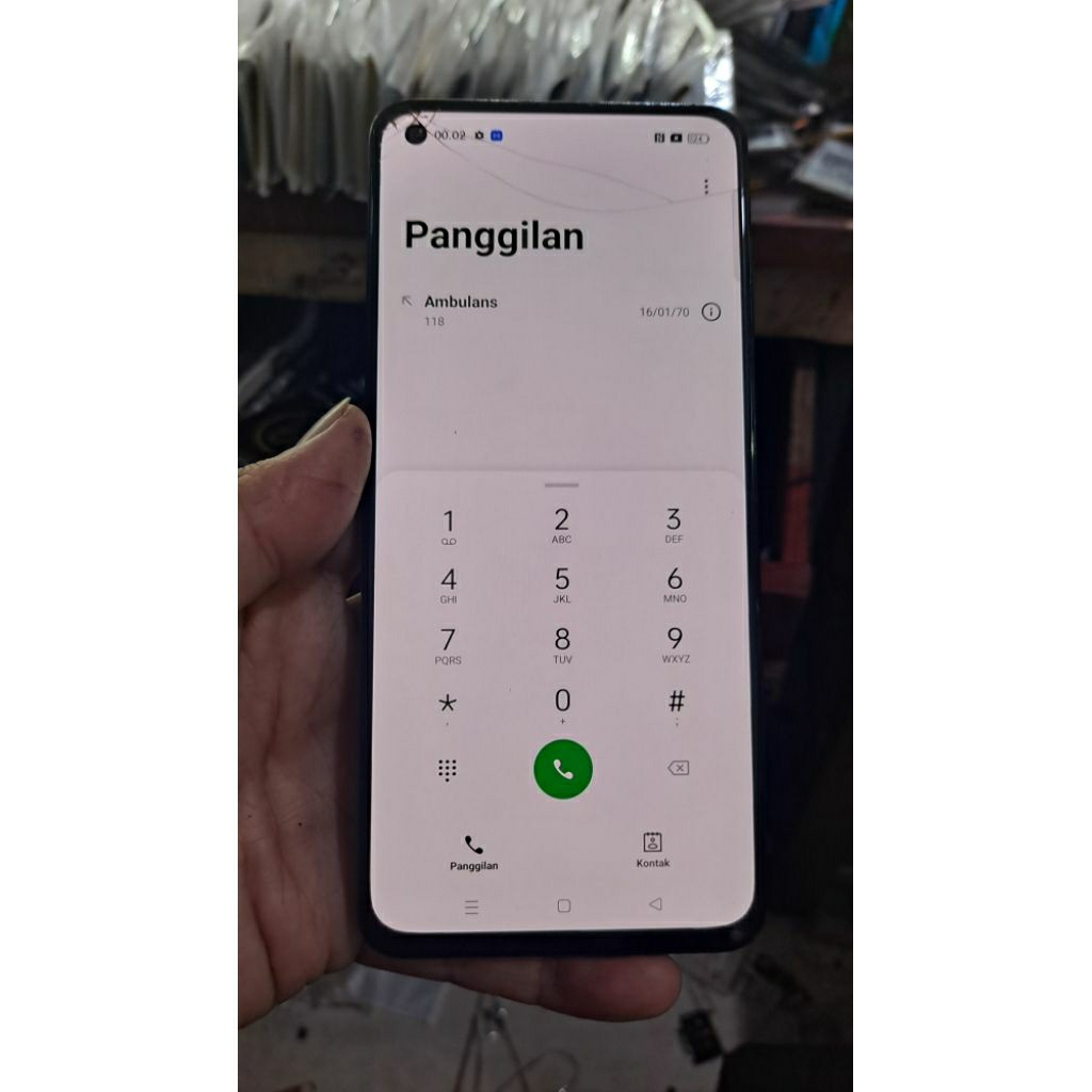 lcd OPPO RENO 5/6 ori copotan minus retak glas
