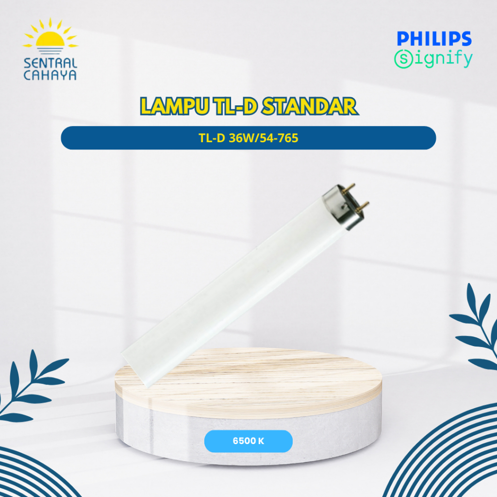 LAMPU TUBE MEREK PHILIPS TL-D 36W/54-765