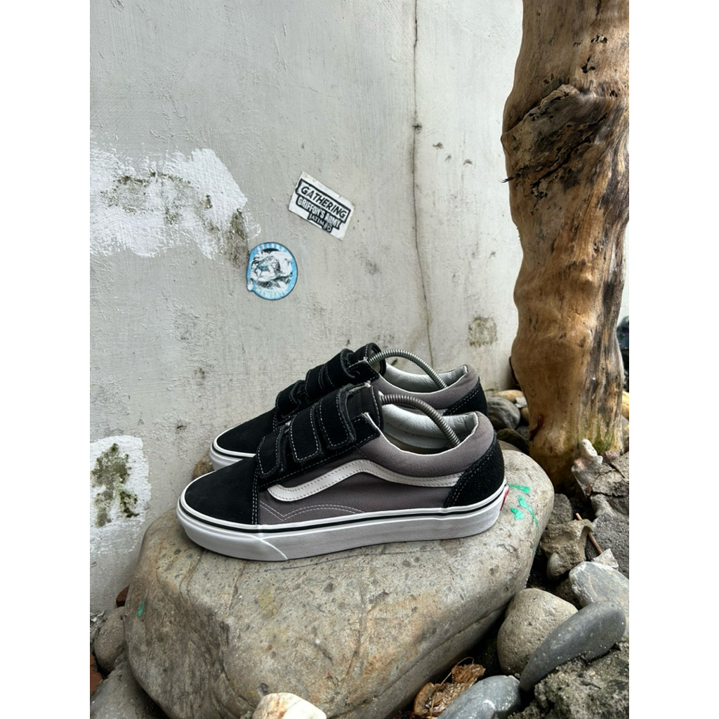 Vans OldSkool Velcro Black Grey
