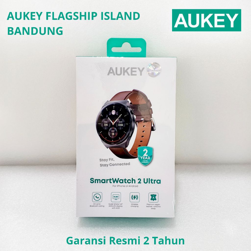 AUKEY SmartWatch 2 Ultra Amoled Display Waterproof BluetoothCall SW-2U